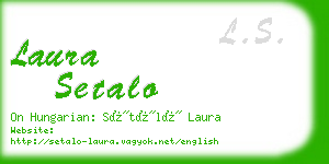 laura setalo business card